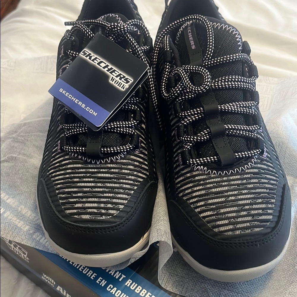 Skechers Black Espadrilles with Breathable Knit Upper